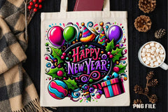 Happy New Year Clipart Bundle - CraftNest - Digital Crafting and Art