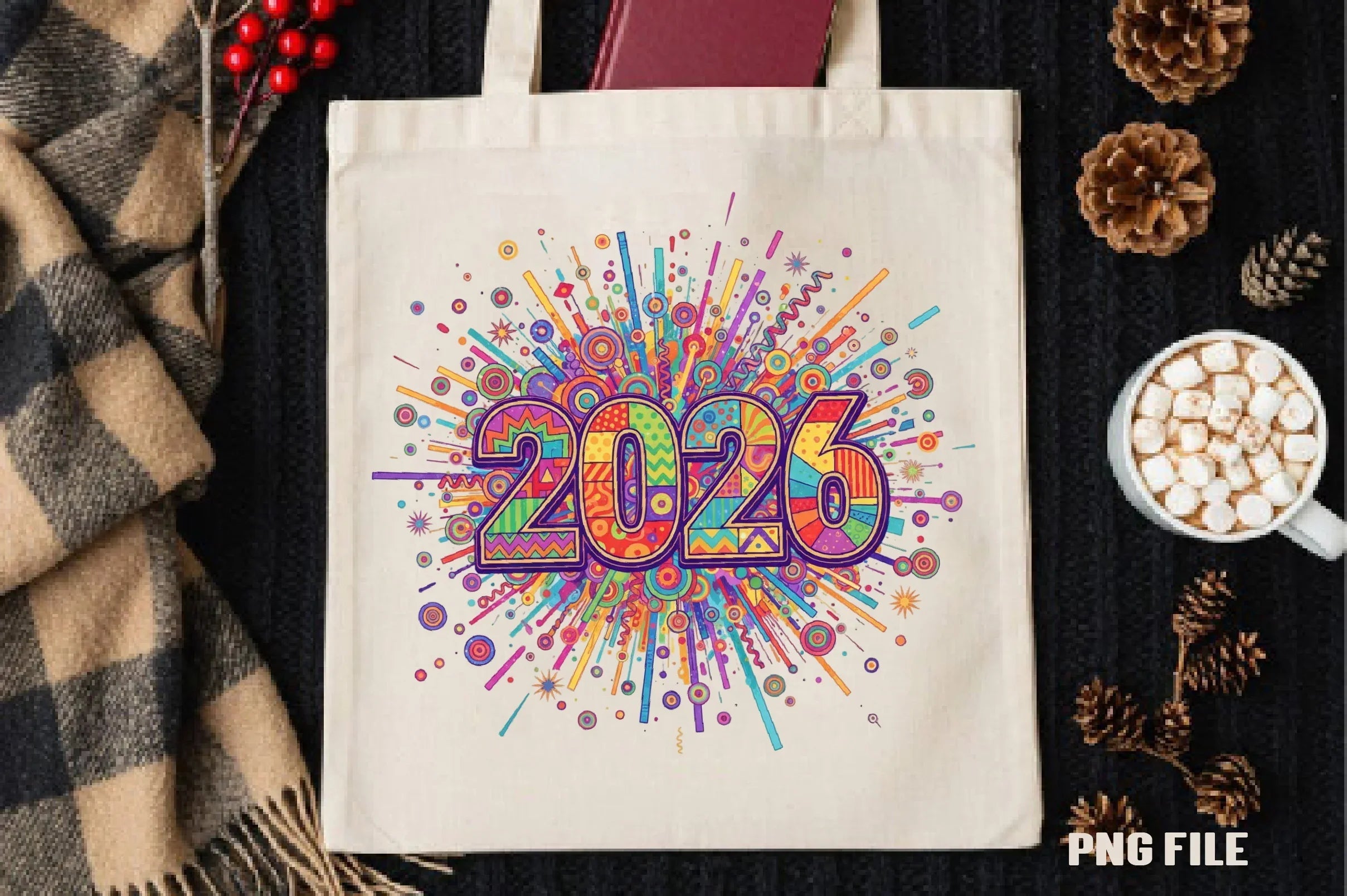 Happy New Year Clipart Bundle - CraftNest - Digital Crafting and Art