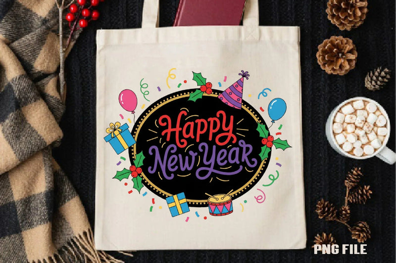 Happy New Year Clipart Bundle - CraftNest - Digital Crafting and Art
