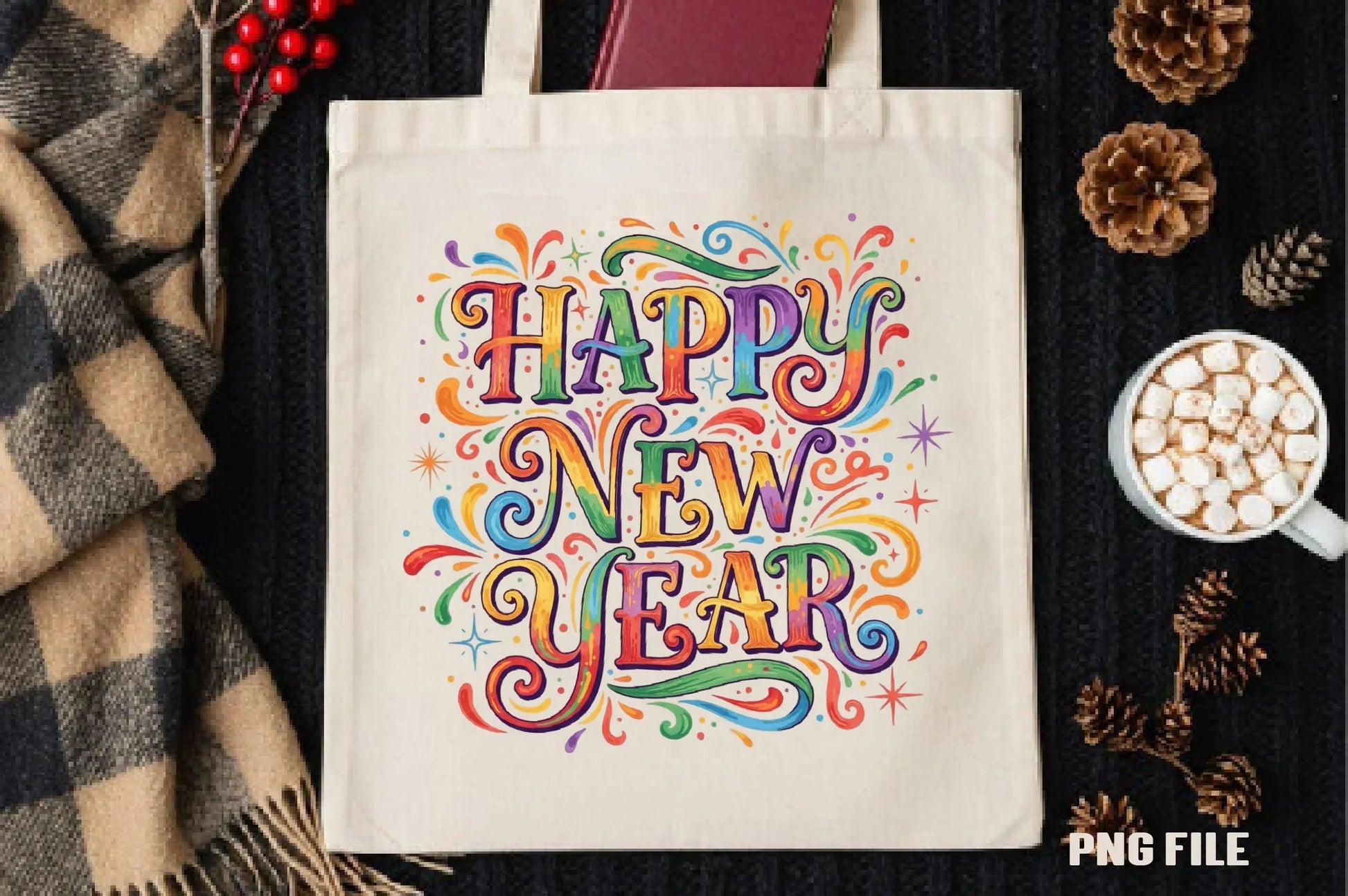 Happy New Year Clipart Bundle - CraftNest - Digital Crafting and Art