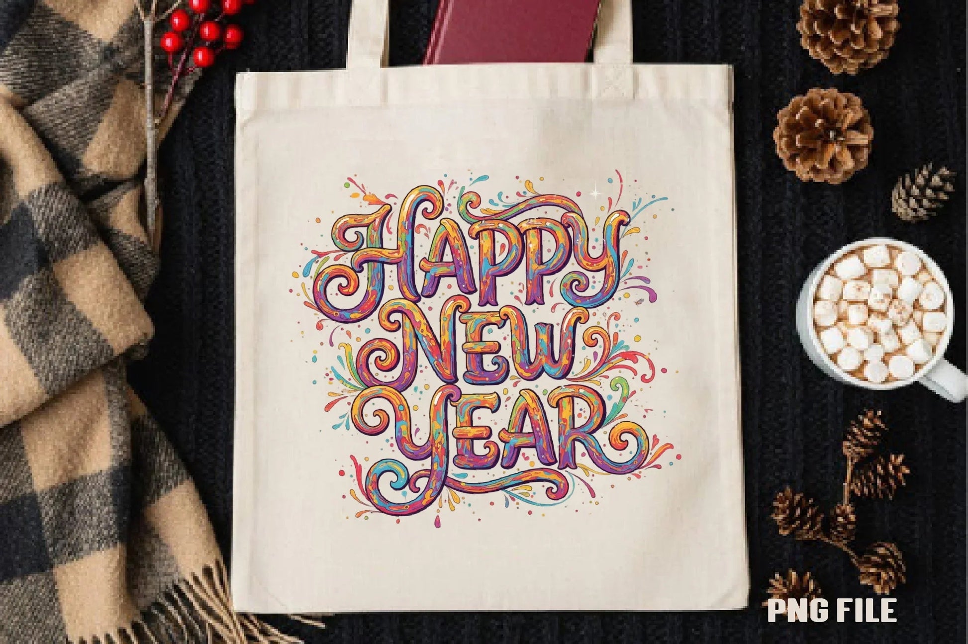 Happy New Year Clipart Bundle - CraftNest - Digital Crafting and Art