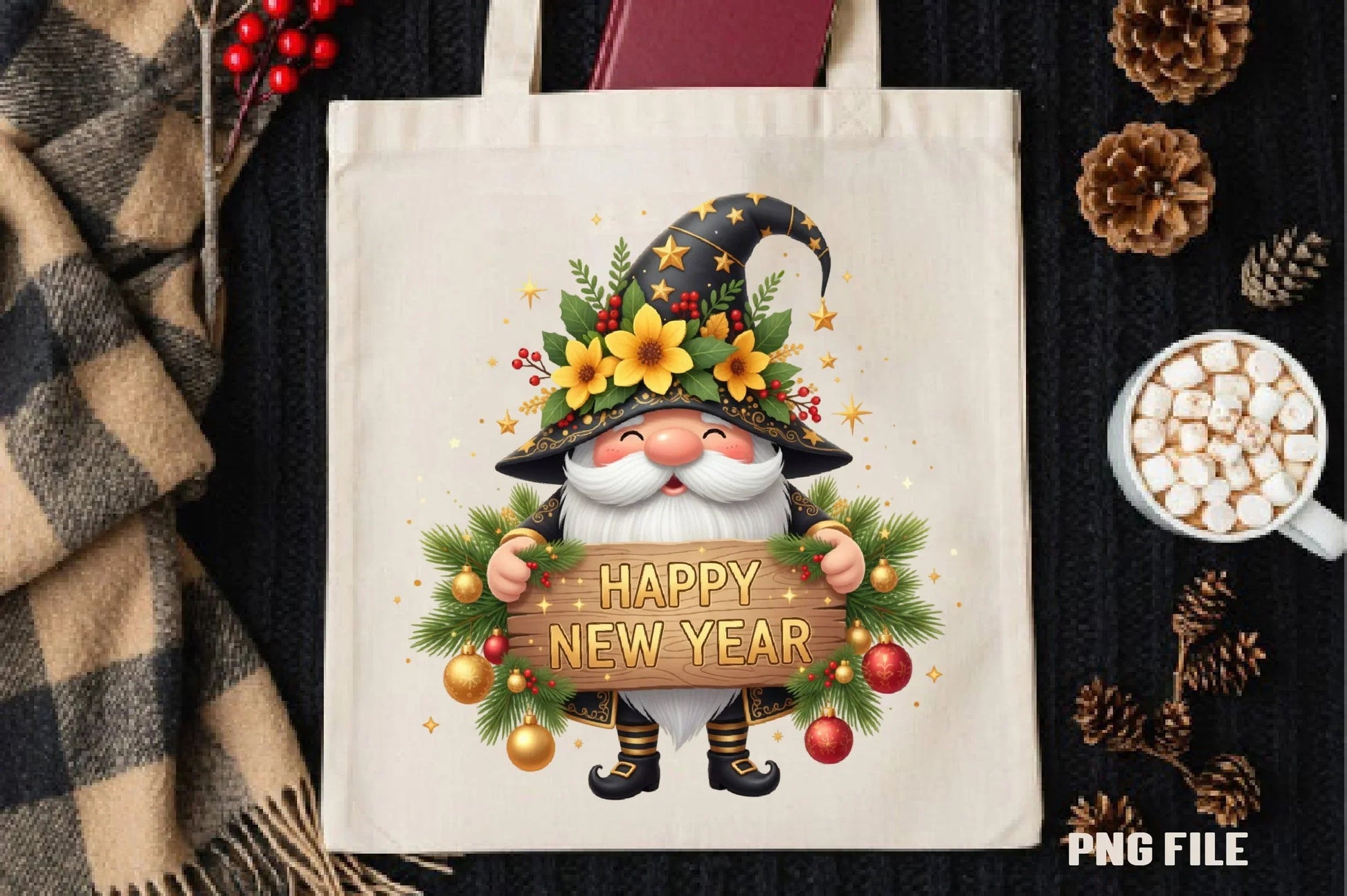Happy New Year Clipart Bundle - CraftNest - Digital Crafting and Art