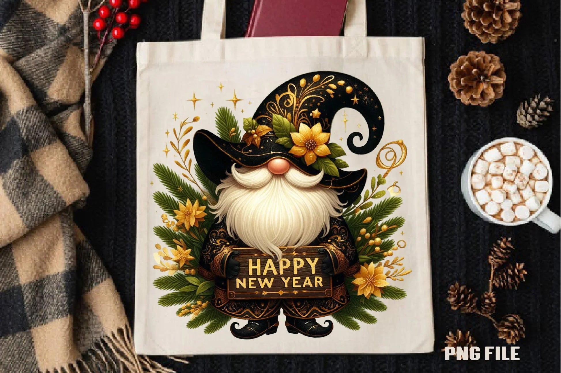 Happy New Year Clipart Bundle - CraftNest - Digital Crafting and Art