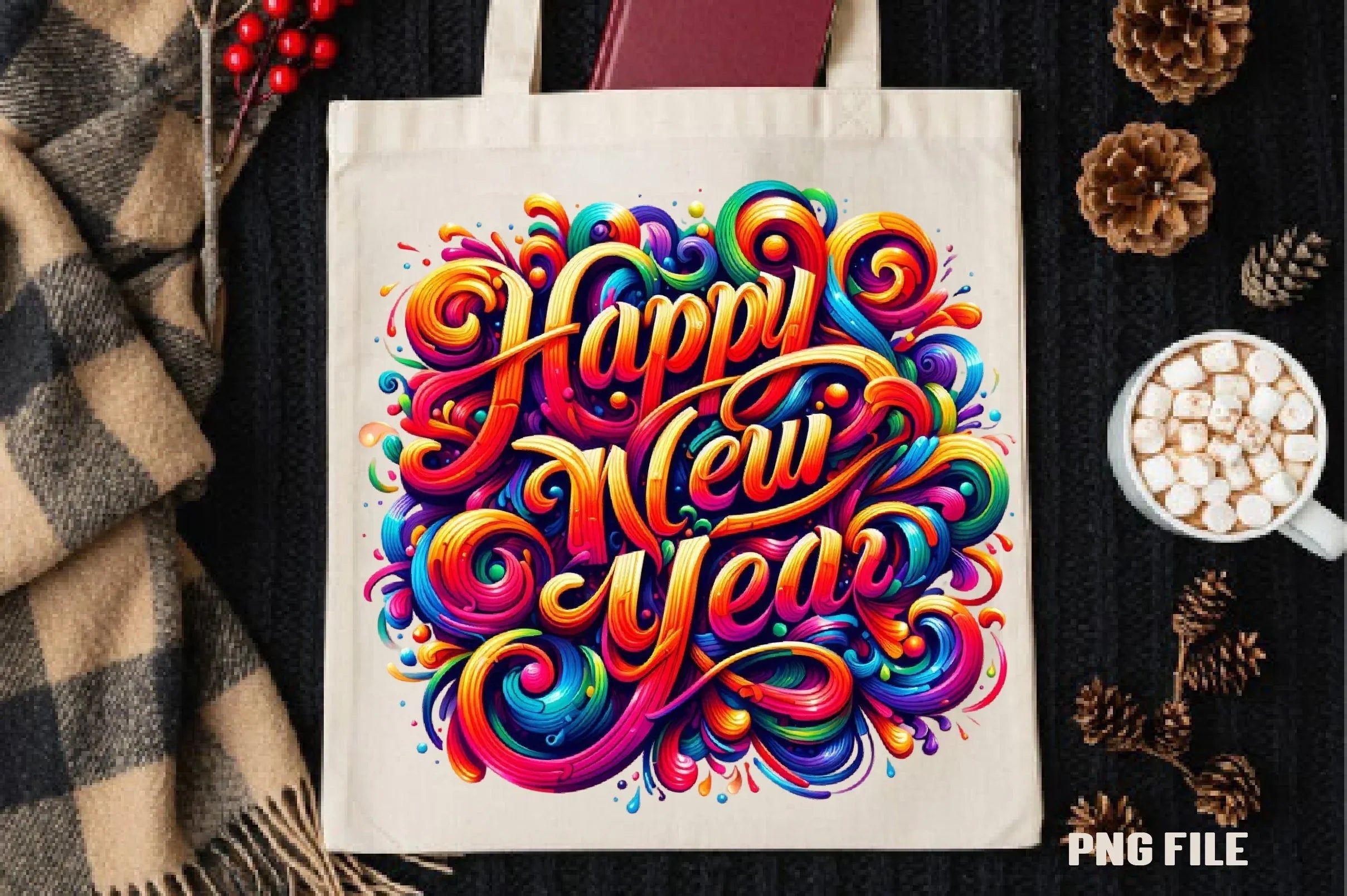 Happy New Year Clipart Bundle - CraftNest - Digital Crafting and Art