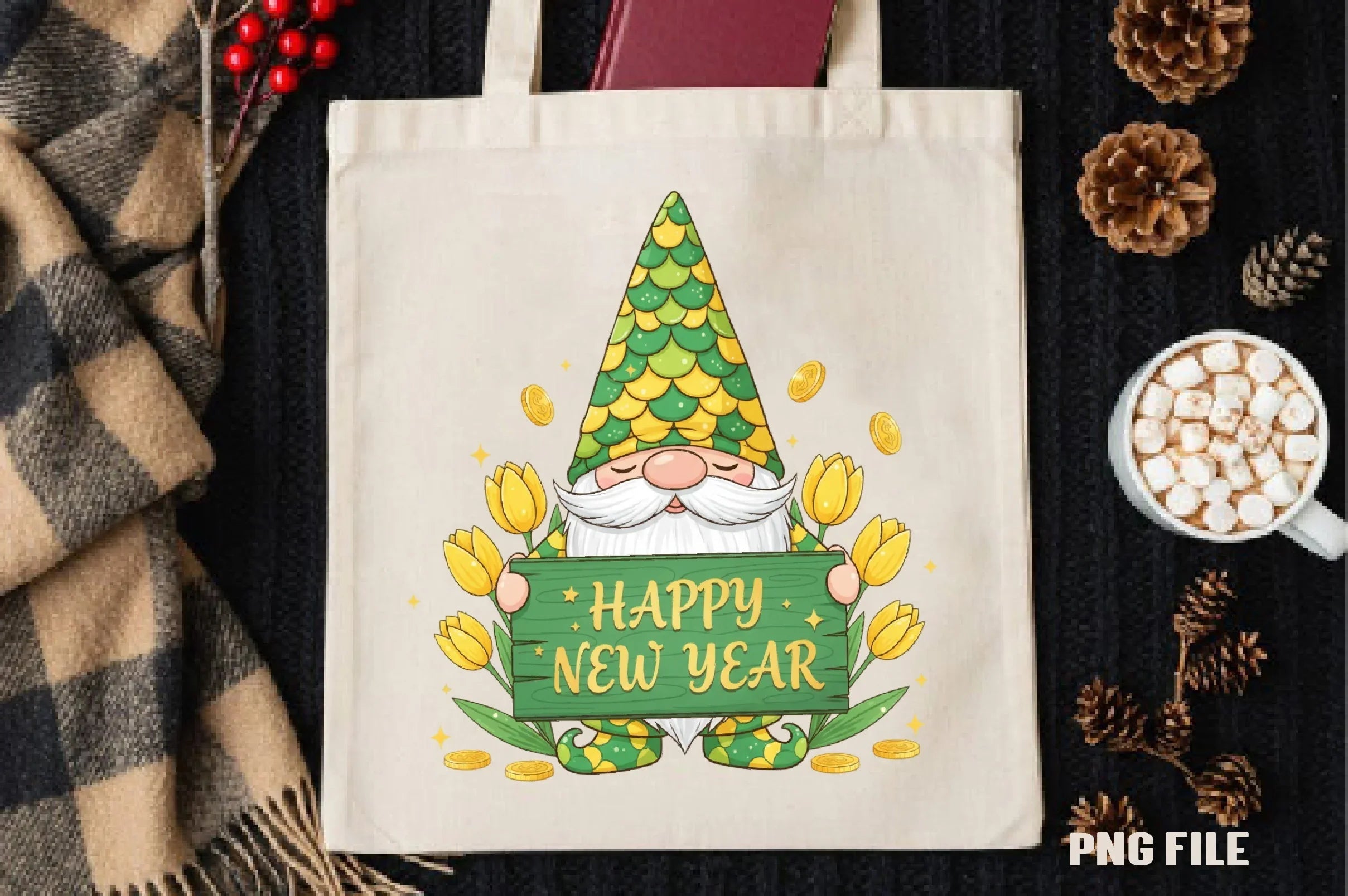 Happy New Year Clipart Bundle - CraftNest - Digital Crafting and Art