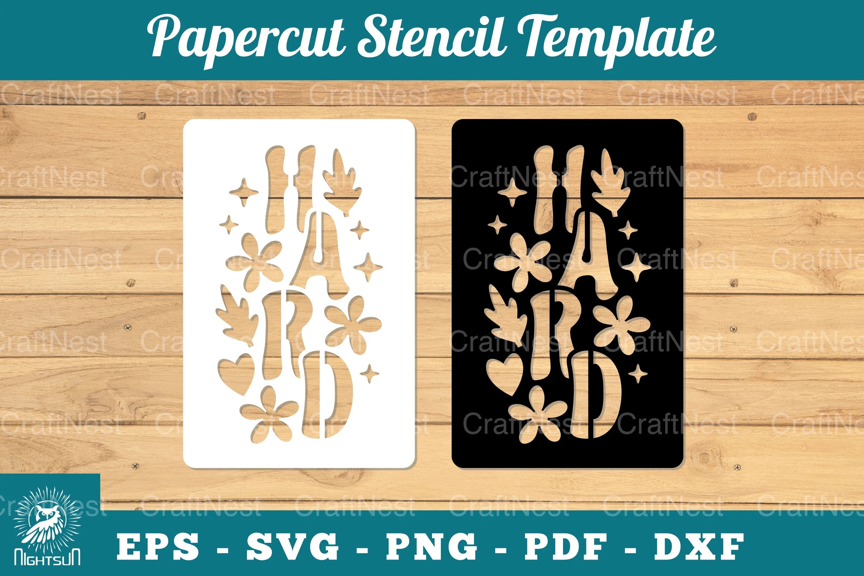 Hard Papercut Stencil Clipart Bundle - CraftNest - Digital Crafting and Art