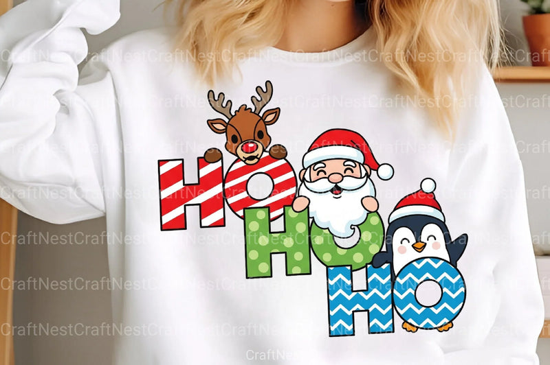Santa Ho Ho Ho PNG Clipart Bundle - CraftNest - Digital Crafting and Art