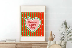 Christmas Wall Art: Peace Love Joy Clipart Bundle - CraftNest - Digital Crafting and Art