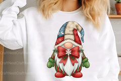 Christmas Gnome Patchwork Clipart Bundle - CraftNest - Digital Crafting and Art