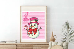 Christmas Wall Art: Let It Snow Clipart Bundle - CraftNest - Digital Crafting and Art