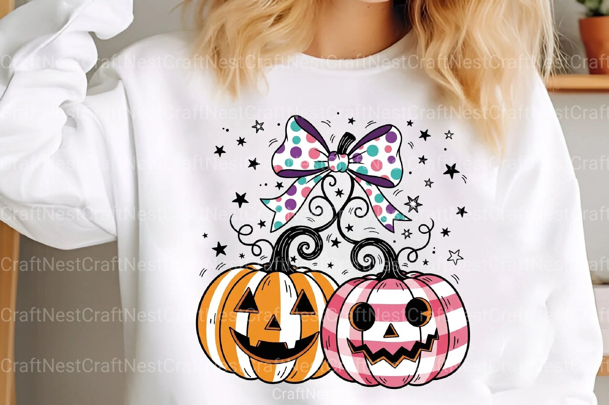 Coquette Halloween Pumpkin Cherries Clipart Bundle - CraftNest - Digital Crafting and Art