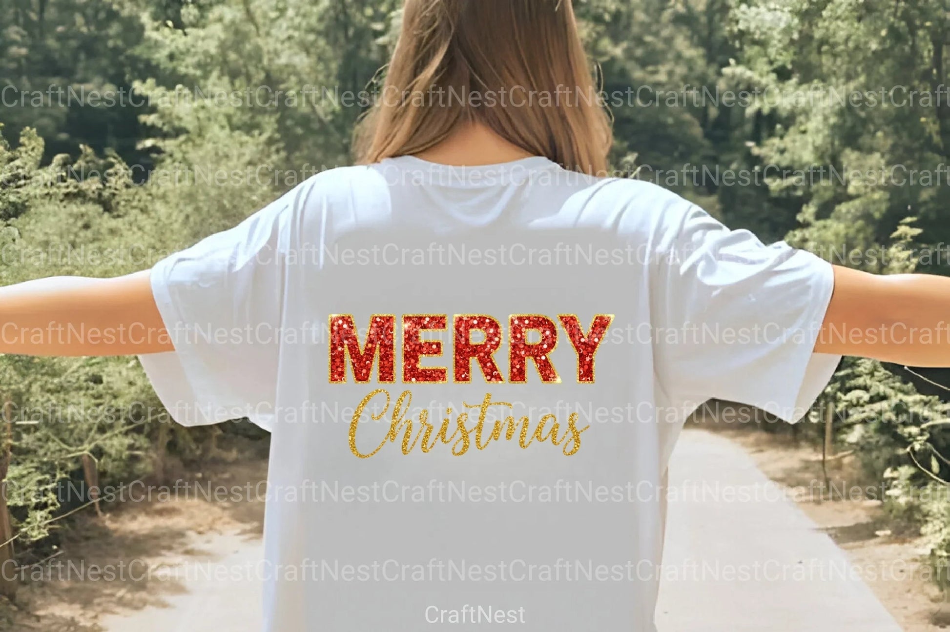 Glitter Sequins Merry Christmas Clipart Bundle - CraftNest - Digital Crafting and Art
