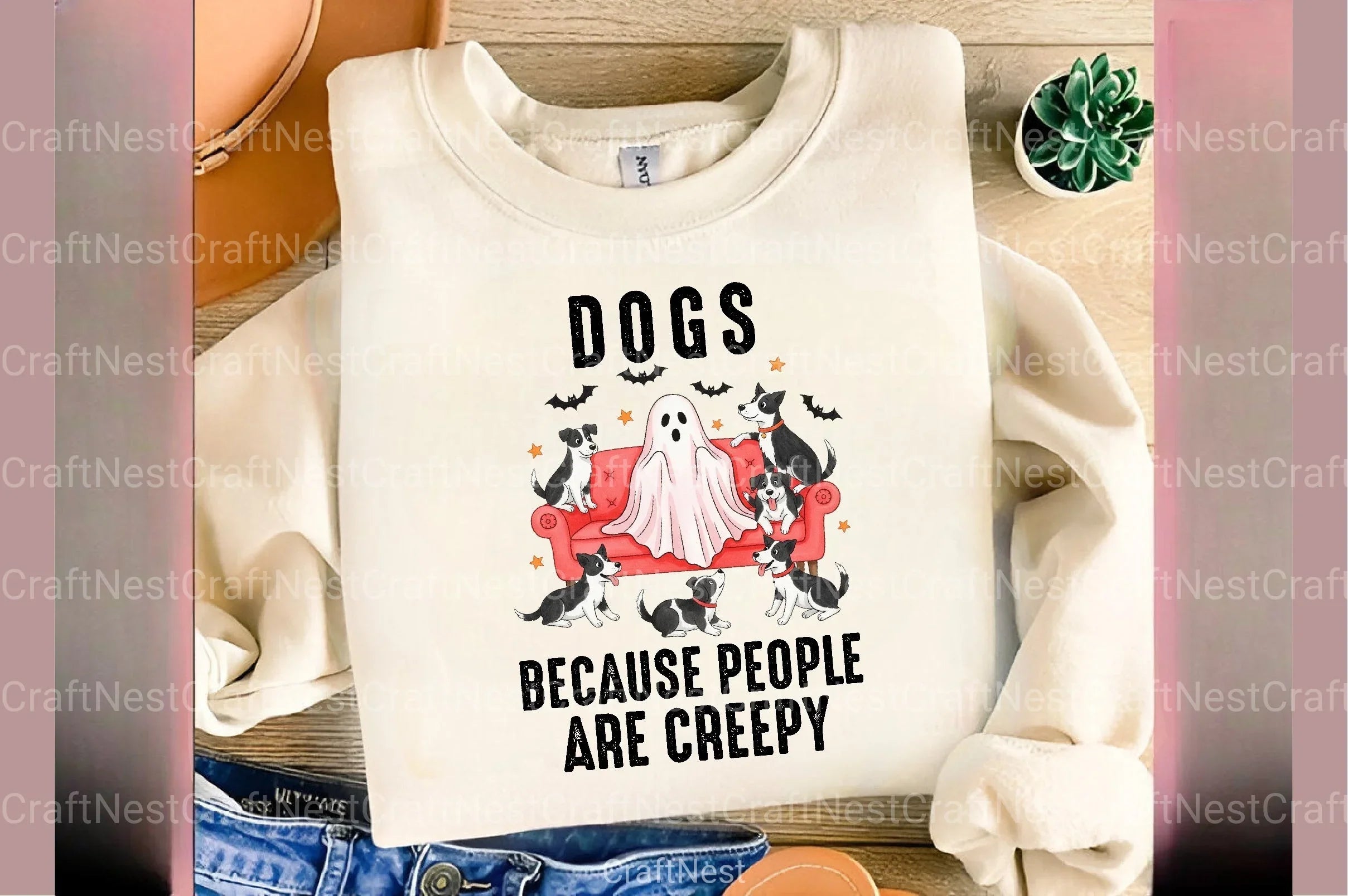 Spooky Halloween Dog Ghost Clipart Bundle - CraftNest - Digital Crafting and Art