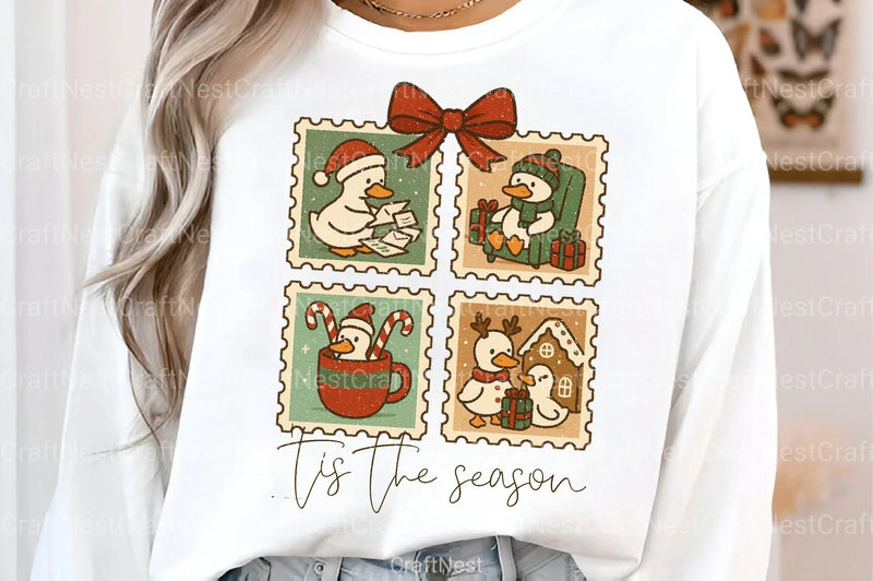 Silly Goose Christmas Stamps Clipart Bundle - CraftNest - Digital Crafting and Art