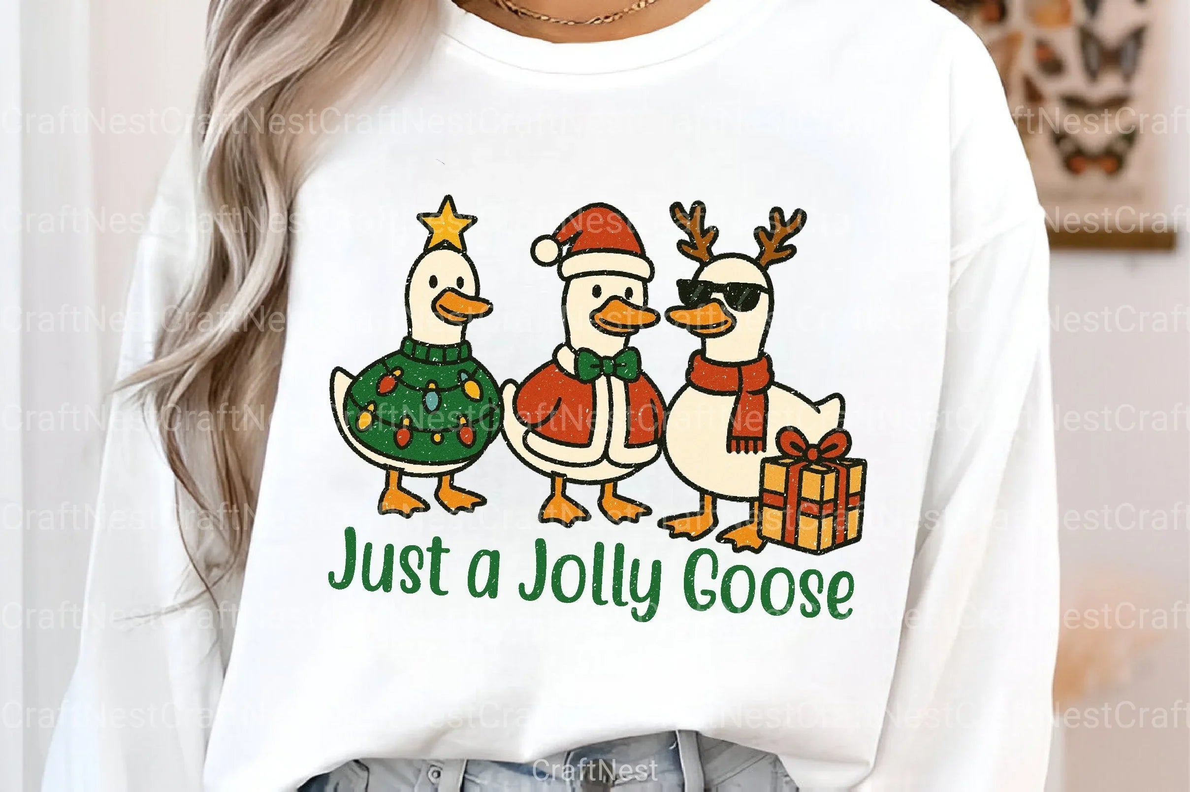 Jolly Christmas Goose Clipart Bundle 2 - CraftNest - Digital Crafting and Art