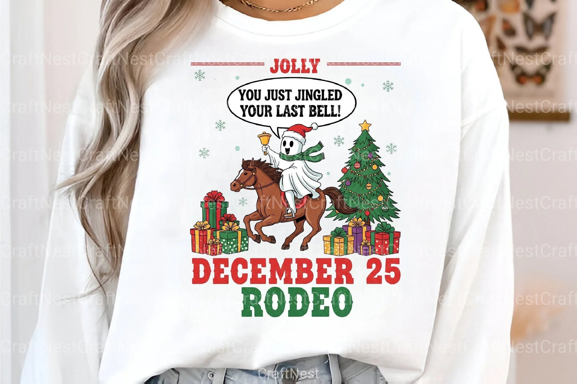Jolly Rodeo Cowboy Christmas Clipart Bundle - CraftNest - Digital Crafting and Art