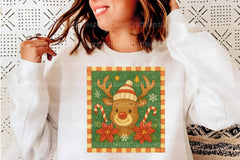 Vintage Christmas Reindeer Clipart Bundle - CraftNest - Digital Crafting and Art