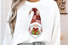 Festive Christmas Patchwork Gnome Clipart Bundle - CraftNest - Digital Crafting and Art