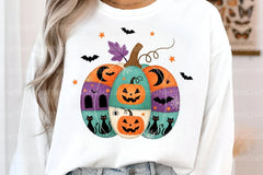 Patchwork Ghost Halloween Clipart Bundle 24 - CraftNest - Digital Crafting and Art