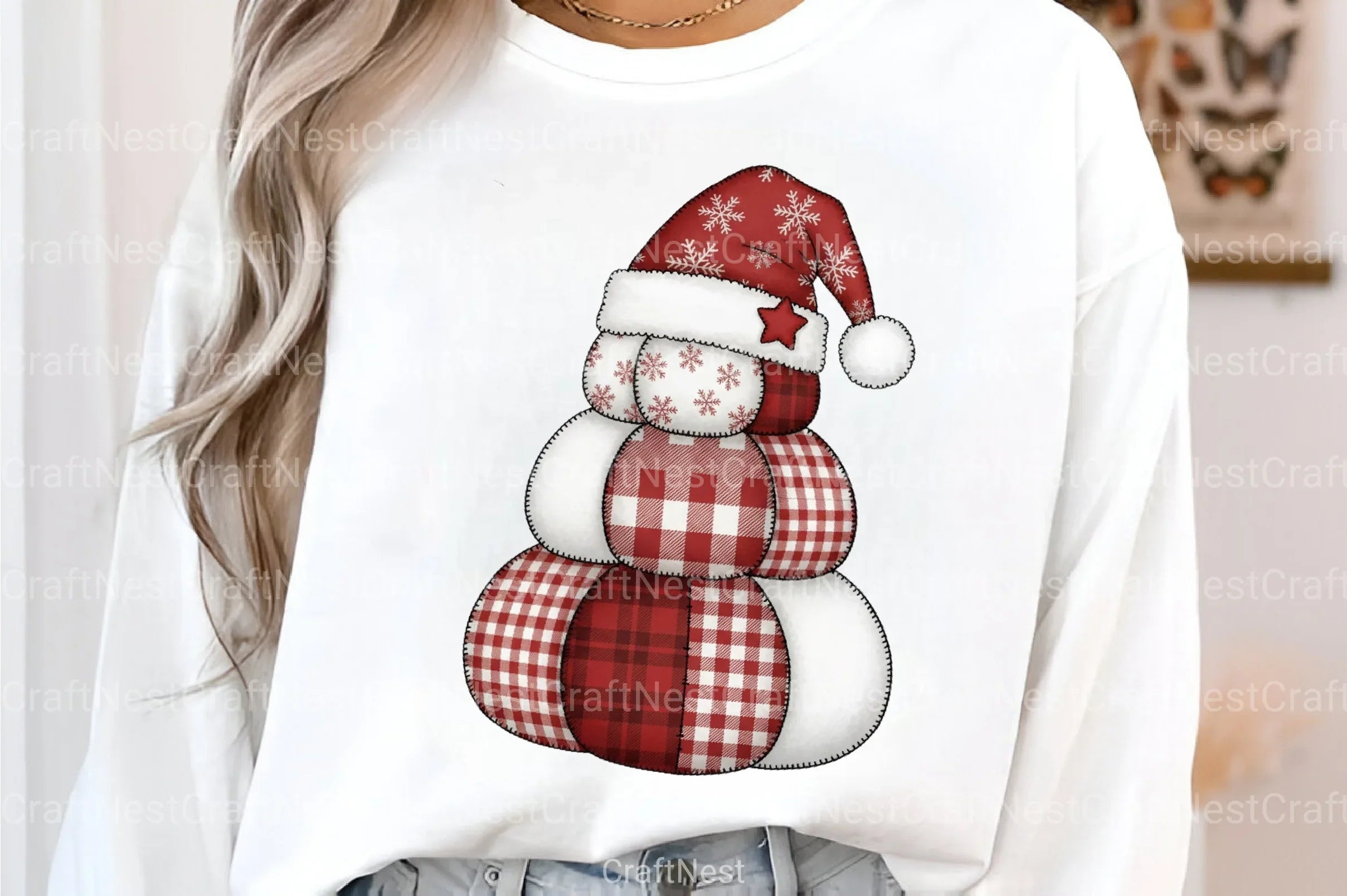 Patchwork Christmas Tree Embroidery Clipart Bundle 2 - CraftNest - Digital Crafting and Art