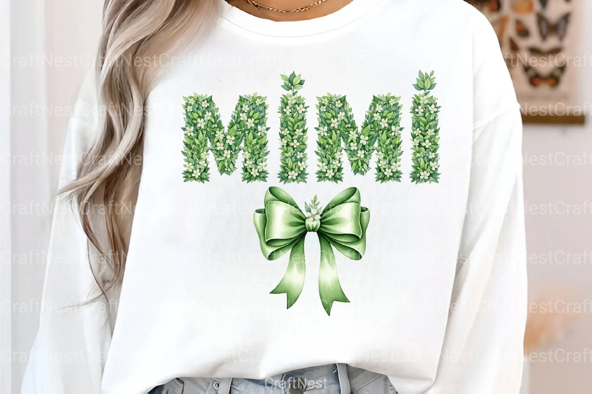 Floral Mimi Coquette Mama Grandma Clipart Bundle - CraftNest - Digital Crafting and Art