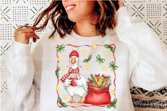 Christmas Goose Clipart Bundle: Cocoa & Gifts - CraftNest - Digital Crafting and Art