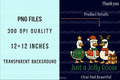 Jolly Christmas Goose Clipart Bundle 2 - CraftNest - Digital Crafting and Art