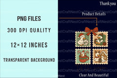 Silly Goose Christmas Stamps Clipart Bundle - CraftNest - Digital Crafting and Art