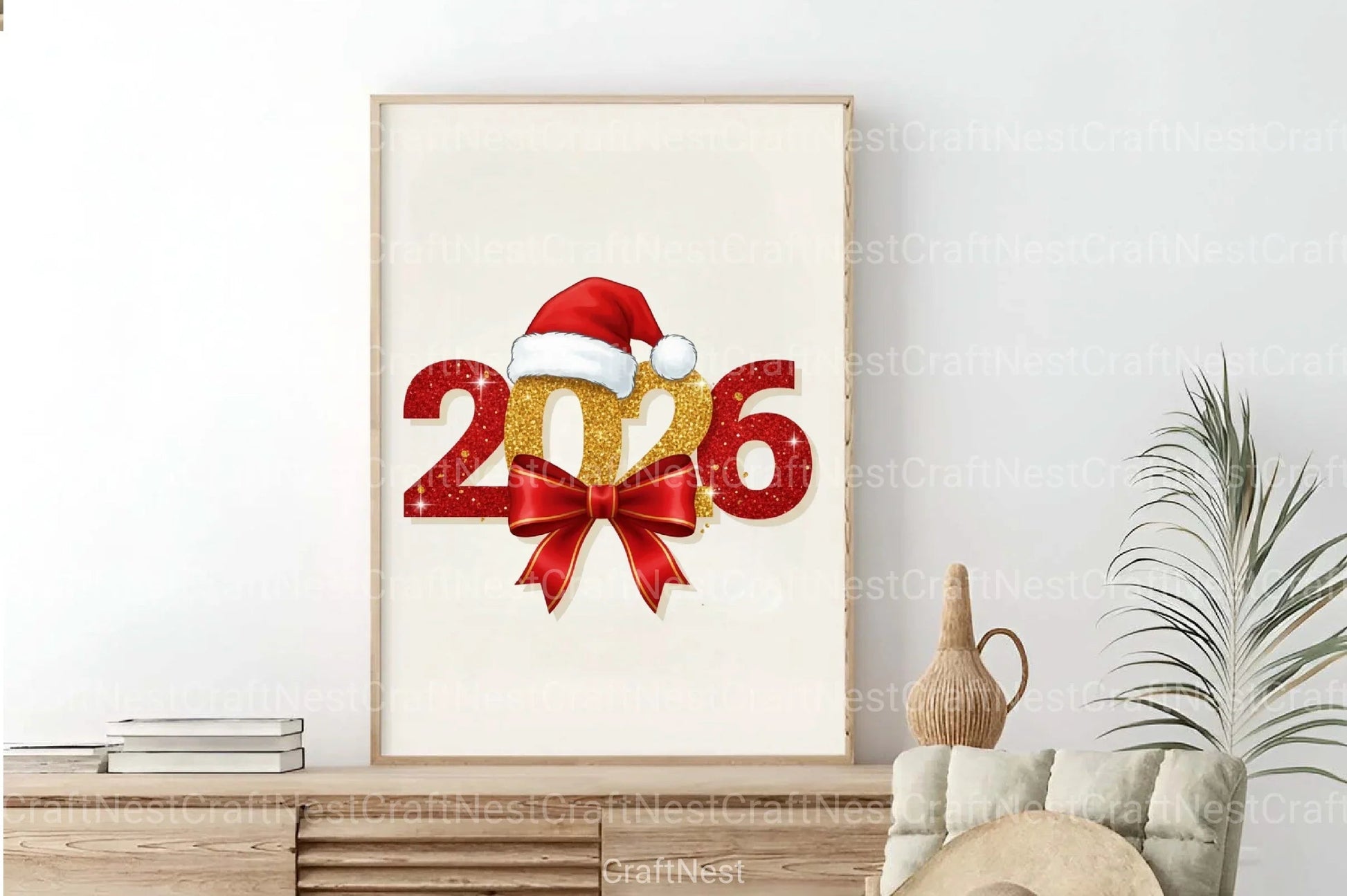 Glitter Happy New Year 2026 Clipart Bundle - CraftNest - Digital Crafting and Art