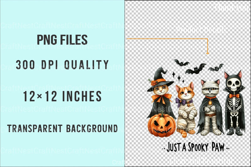 Spooky Halloween Cat Retro Shirt Design Bundle - CraftNest - Digital Crafting and Art