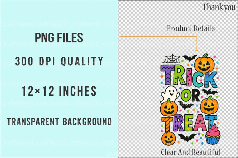 Halloween Trick or Treat Spooky Clipart Bundle 1 - CraftNest - Digital Crafting and Art