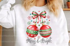 Christmas Bow Cherries Clipart Bundle - Merry & Bright - CraftNest - Digital Crafting and Art