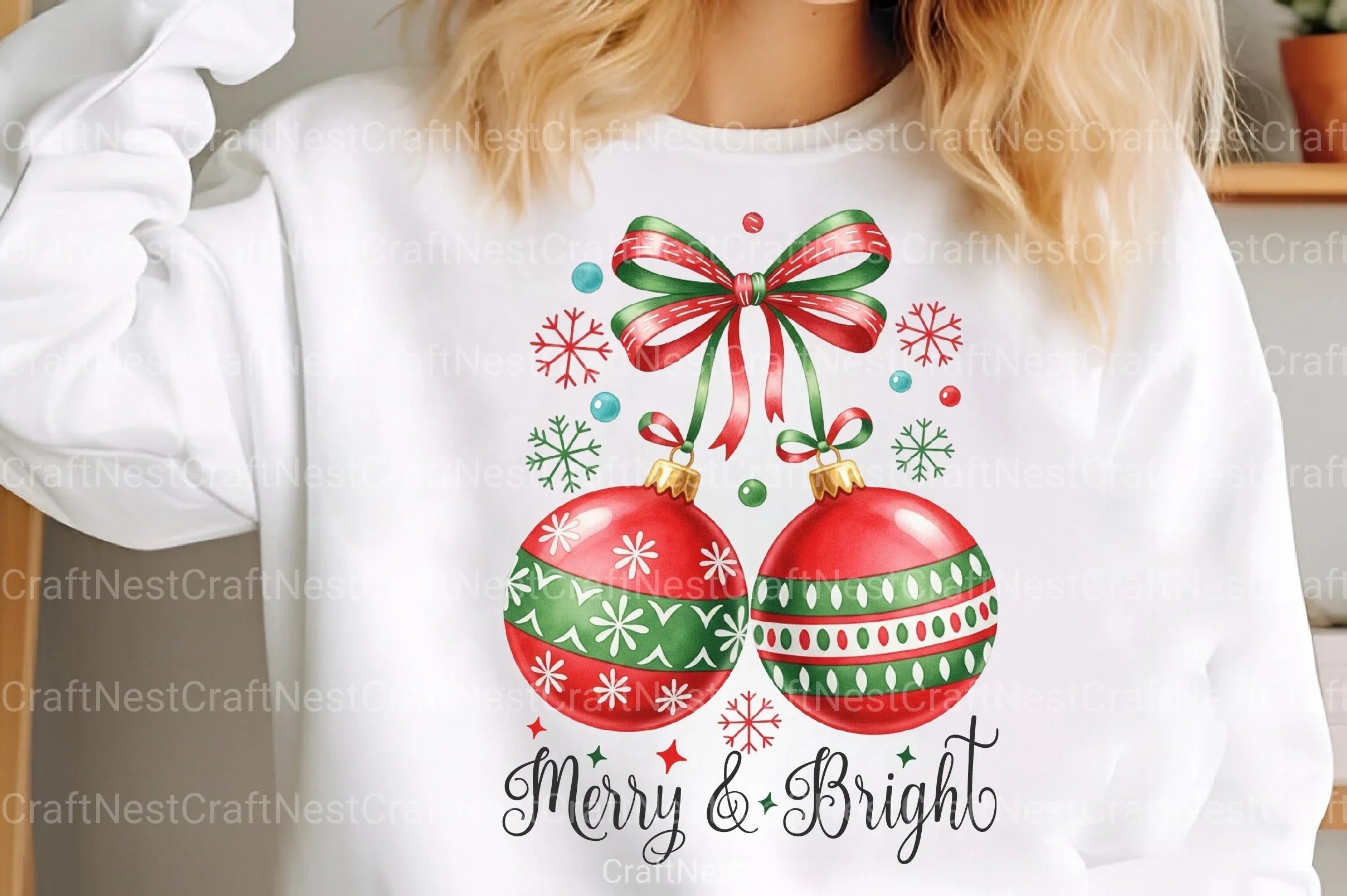 Christmas Bow Cherries Clipart Bundle - Merry & Bright - CraftNest - Digital Crafting and Art