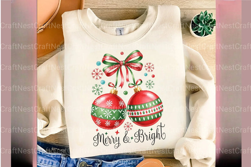 Christmas Bow Cherries Clipart Bundle - Merry & Bright - CraftNest - Digital Crafting and Art