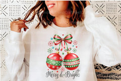 Merry & Bright Christmas Bow Cherries Clipart Bundle - CraftNest - Digital Crafting and Art