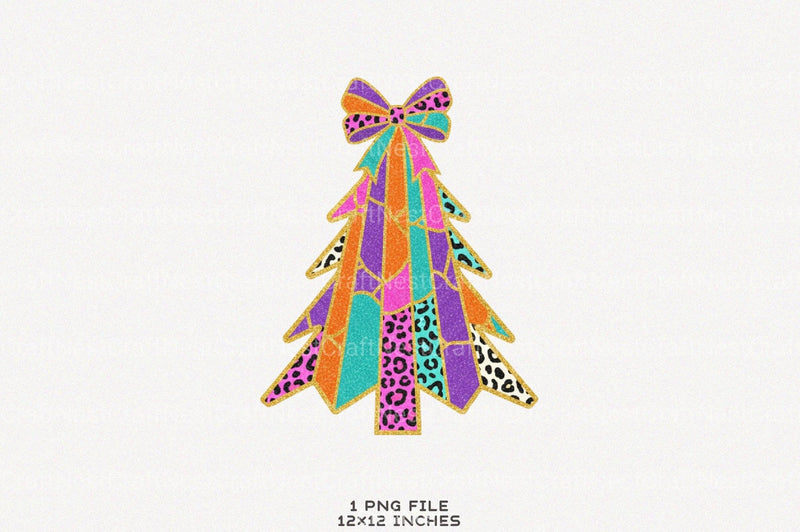 Glitter Brushstroke Christmas Tree Clipart Bundle 2 - CraftNest - Digital Crafting and Art