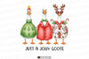 Jolly Christmas Goose Clipart Bundle