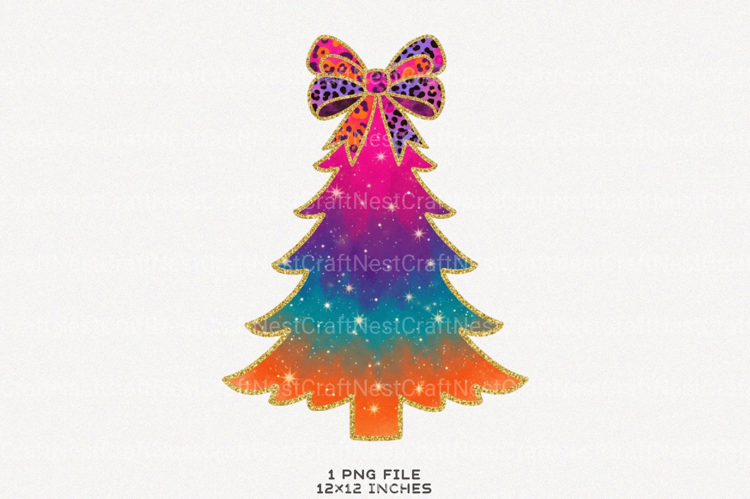Glitter Brushstroke Christmas Tree Clipart Bundle - CraftNest - Digital Crafting and Art