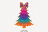Glitter Brushstroke Christmas Tree Clipart Bundle