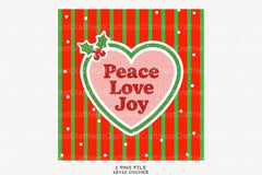 Christmas Wall Art: Peace Love Joy Clipart Bundle - CraftNest - Digital Crafting and Art