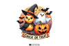Chick or Treat: Retro Halloween Pumpkin & Funny Chicken Clipart Bundle