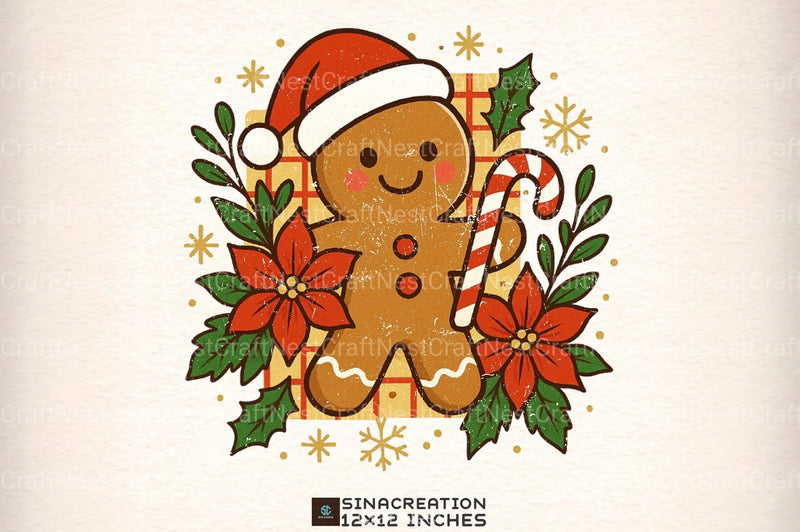 Retro Gingerbread Cookie Clipart Bundle 99 - CraftNest - Digital Crafting and Art