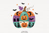 Patchwork Ghost Halloween Clipart Bundle
