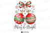 Christmas Bow Cherries Clipart Bundle - Merry & Bright