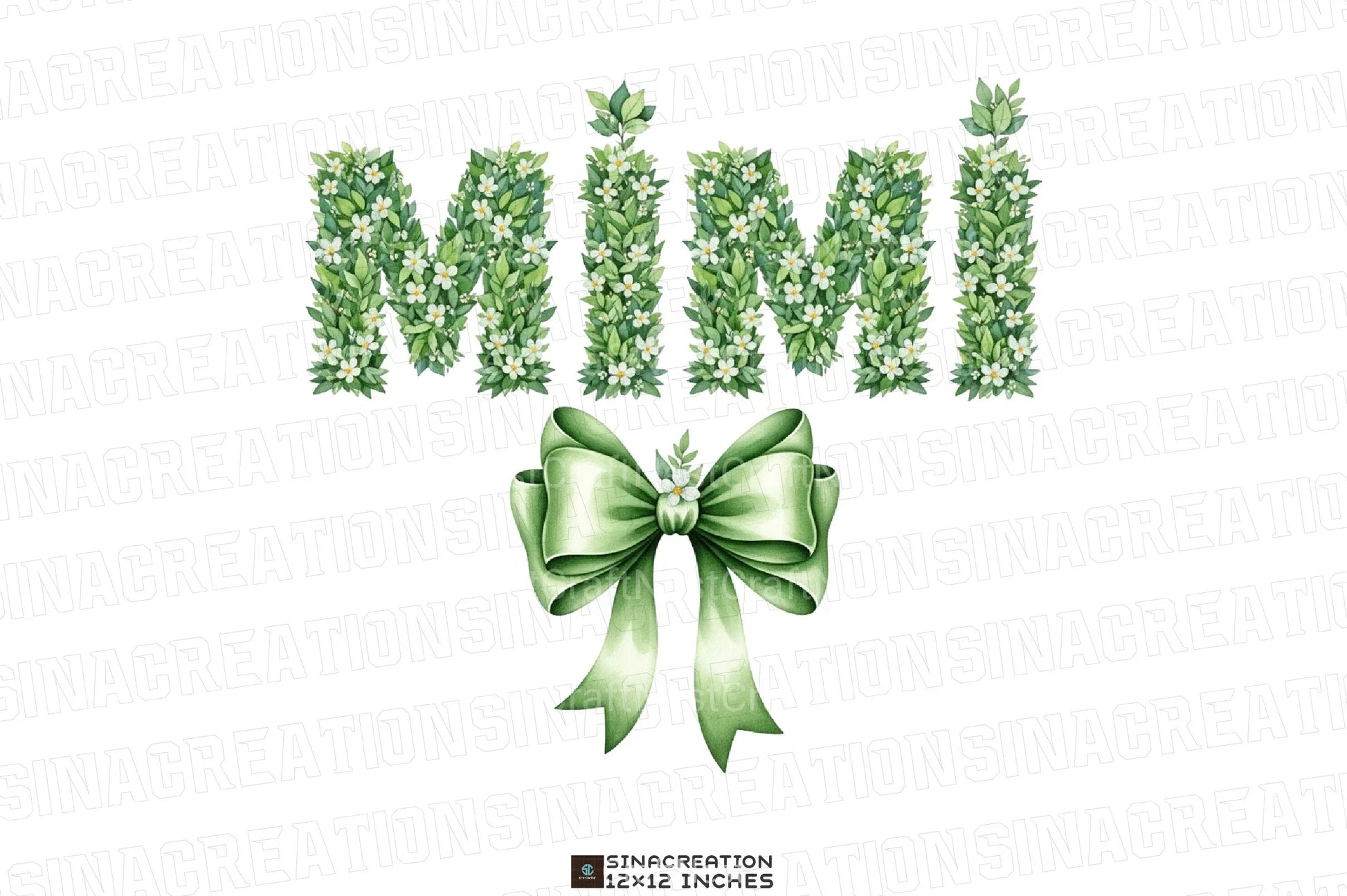 Floral Mimi Coquette Mama Grandma Clipart Bundle - CraftNest - Digital Crafting and Art