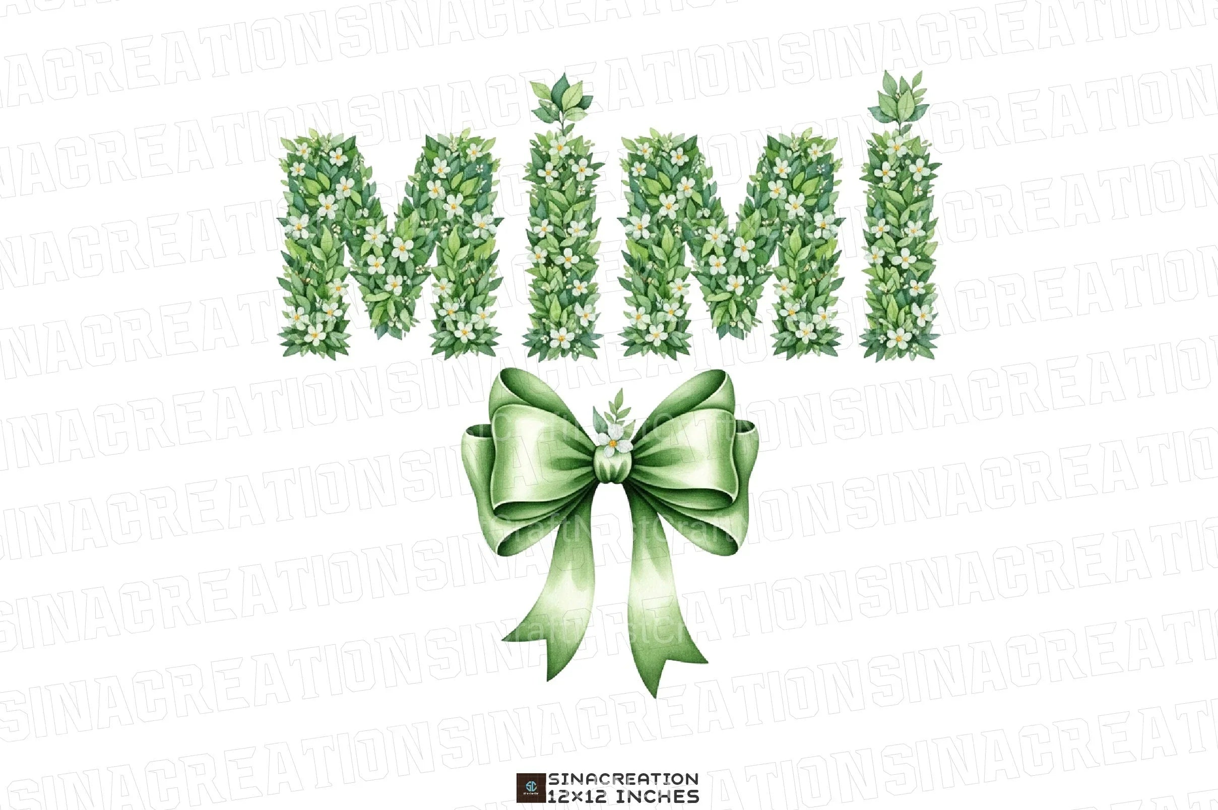 Floral Mimi Coquette Mama Grandma Clipart Bundle - CraftNest - Digital Crafting and Art