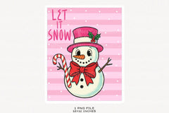 Christmas Wall Art: Let It Snow Clipart Bundle - CraftNest - Digital Crafting and Art