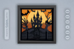 Haunted Castle 3D Papercut SVG Bundle - CraftNest - Digital Crafting and Art