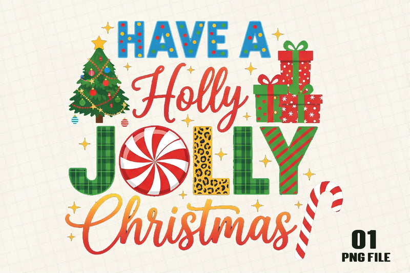 Holly Jolly Christmas Clipart Bundle - CraftNest - Digital Crafting and Art