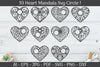Heart Mandala Frame Circle SVG Bundle